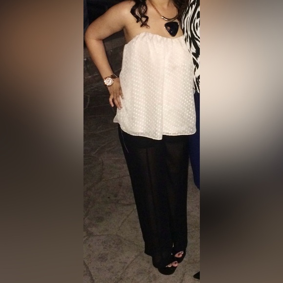 Kimchi Blue Tops - Kimchi Blue White Polka Dot Blouse